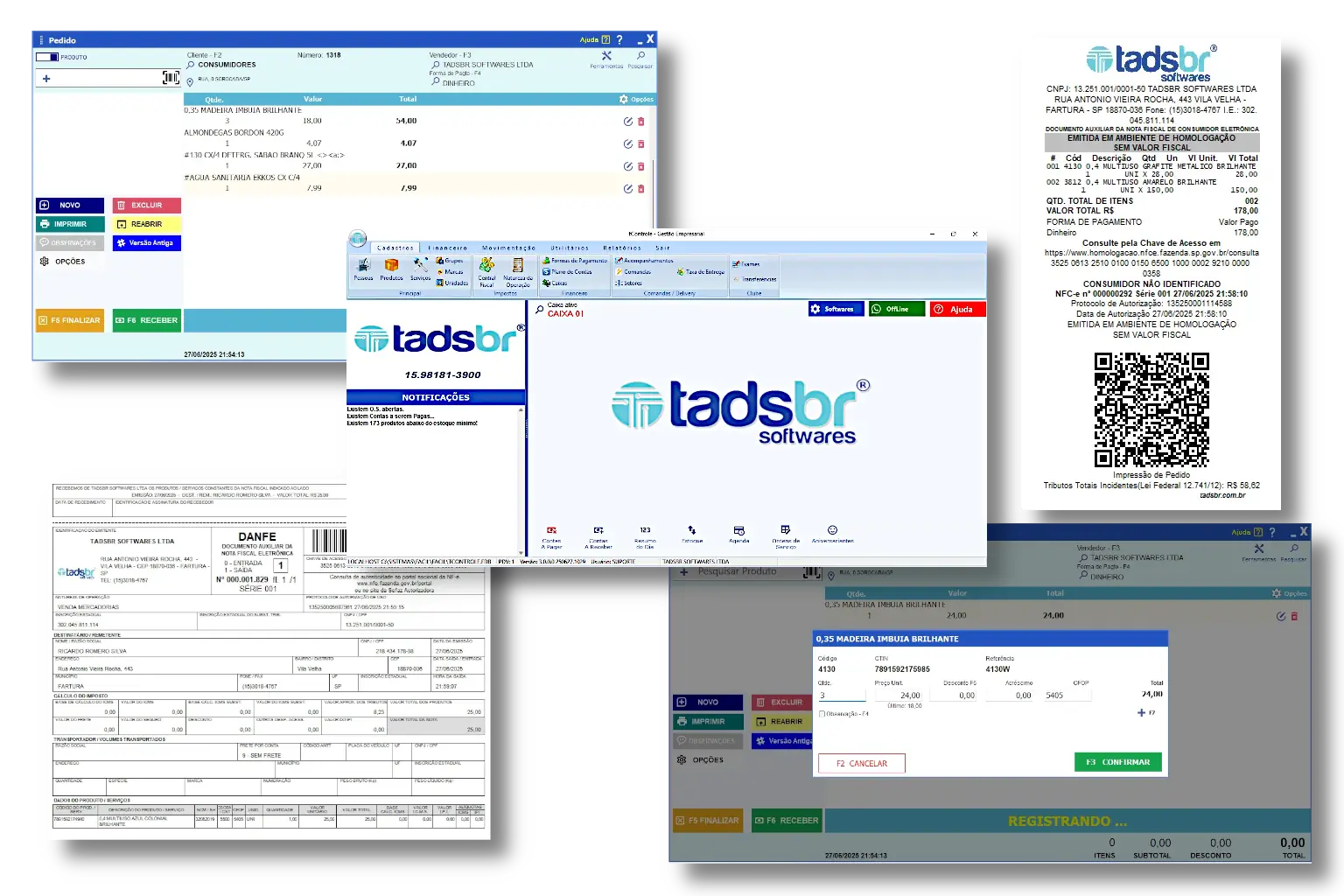 Sistema ERP Desktop para controle de estoque e vendas em tempo real
